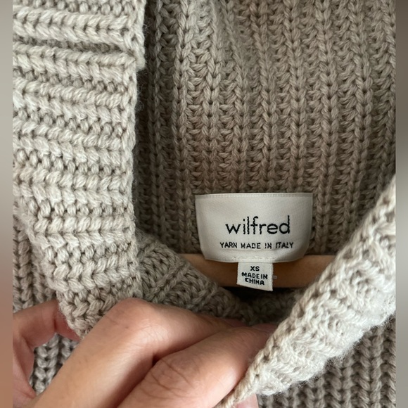 Wilfred Aritzia Wool Mock Neck Sleeveless Sweater Tank Size XS - Picture 3 of 4